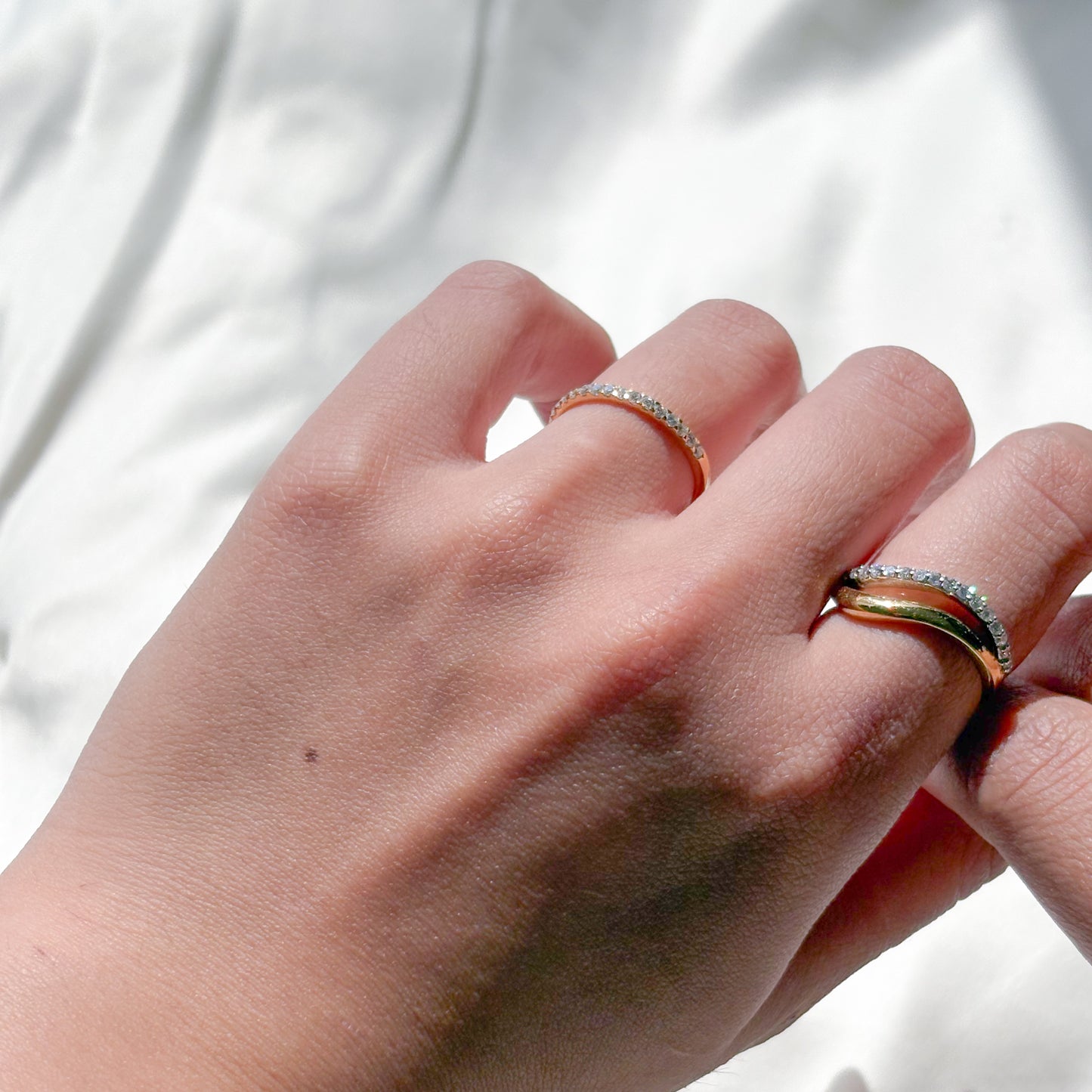Diamond Band Rings
