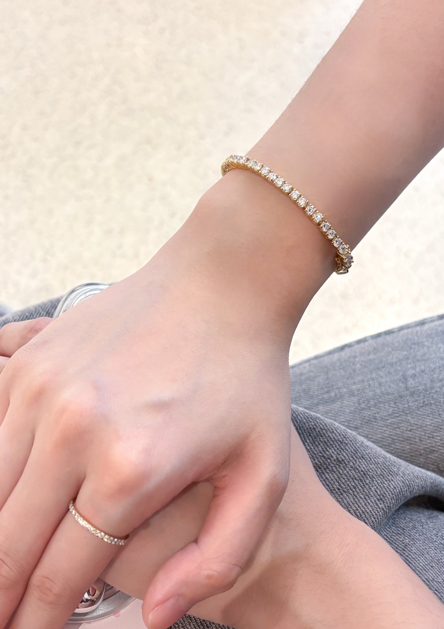 Half Tennis Bracelet