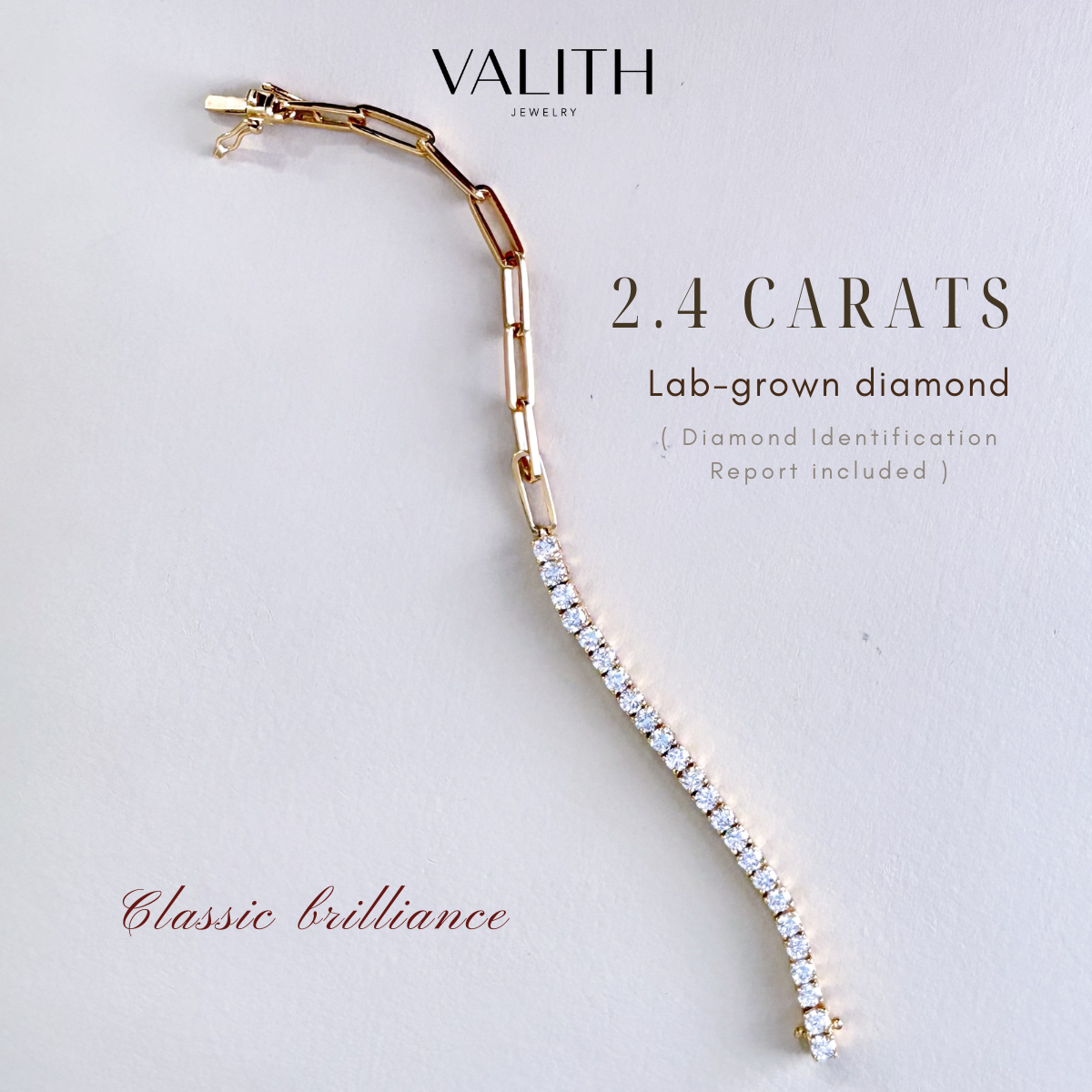 Half Tennis Bracelet