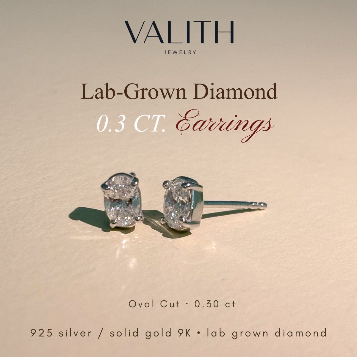 0.3 CT. Stud Diamond Earring