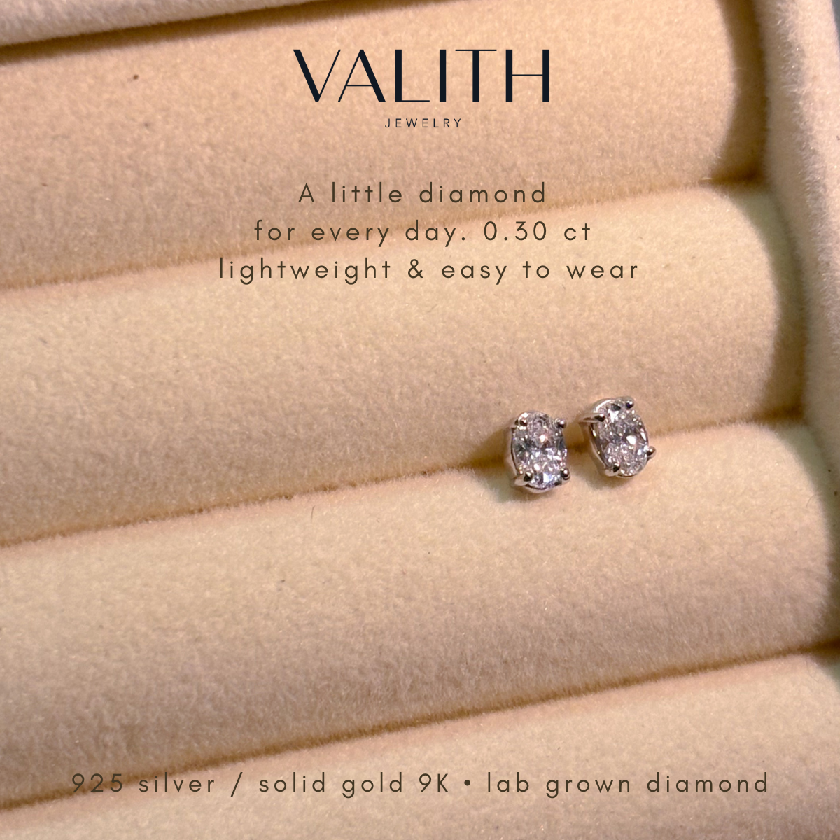 0.3 CT. Stud Diamond Earring