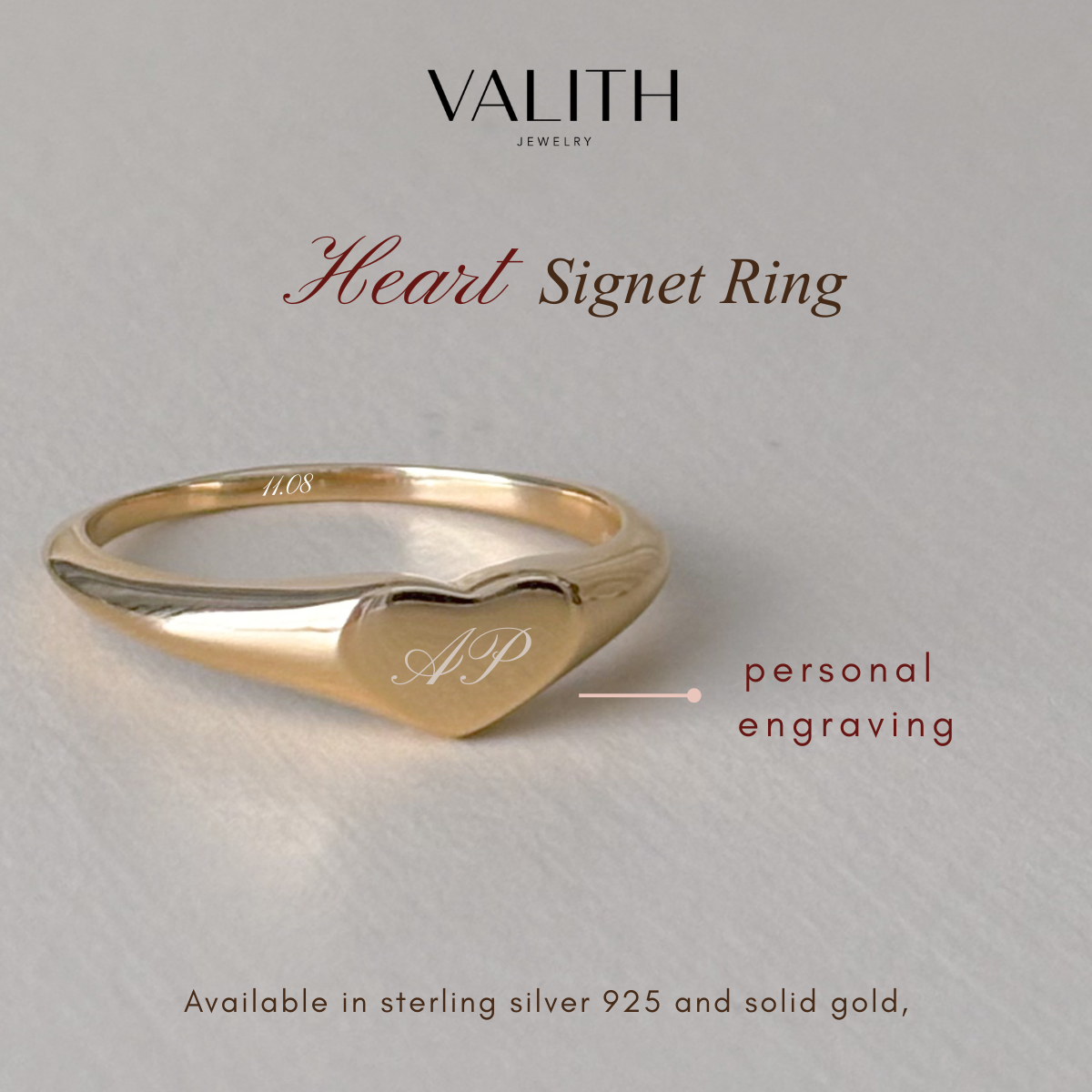 Heart Signet Ring