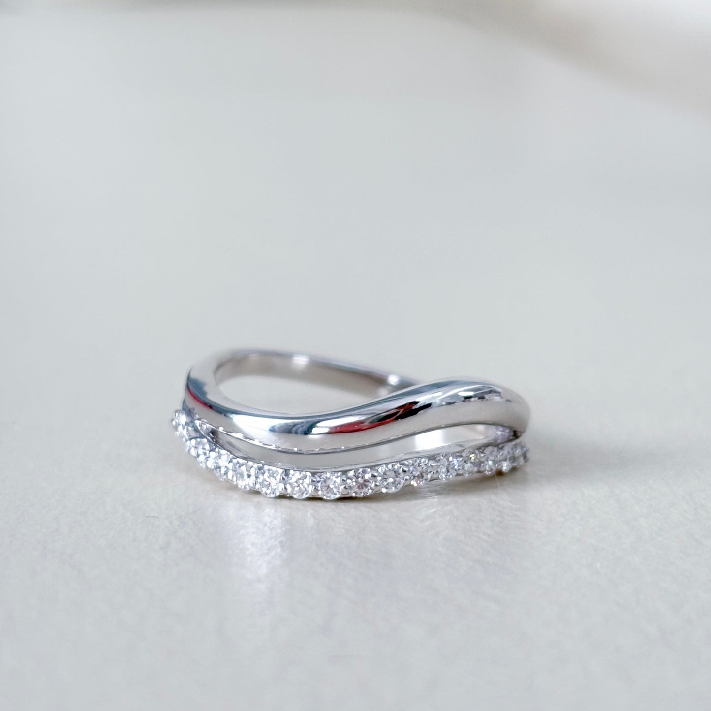 Two-Tone Diamond Ring