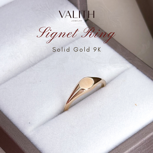 Classic Signet Ring (9K Solid Gold)