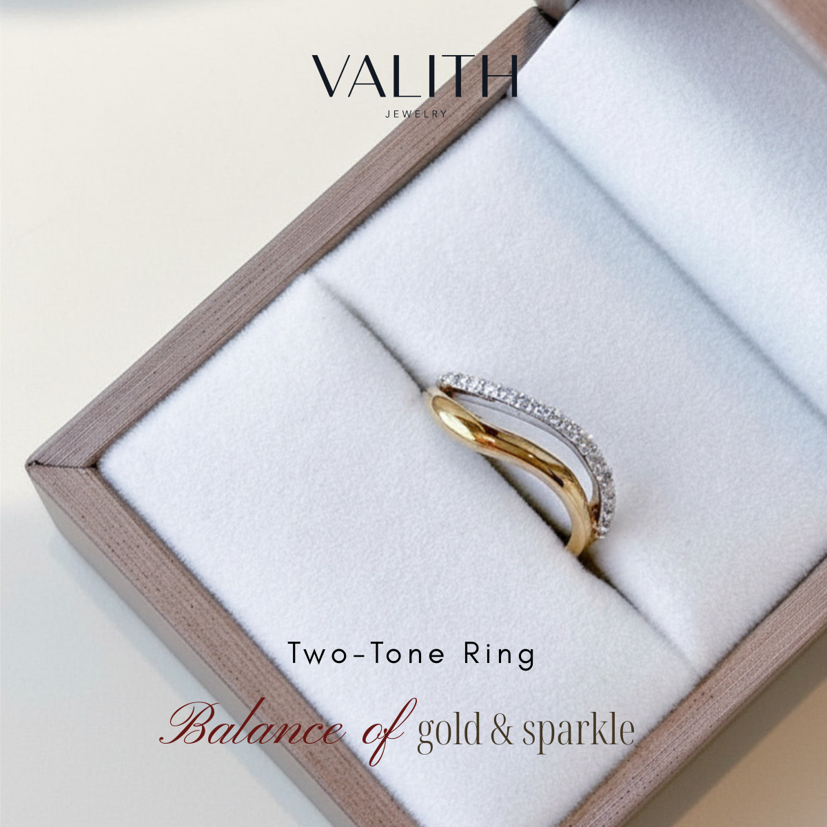 Two-Tone Diamond Ring